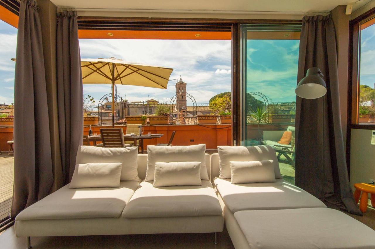 Pelliccia 11 Trastevere Penthouse ローマ エクステリア 写真
